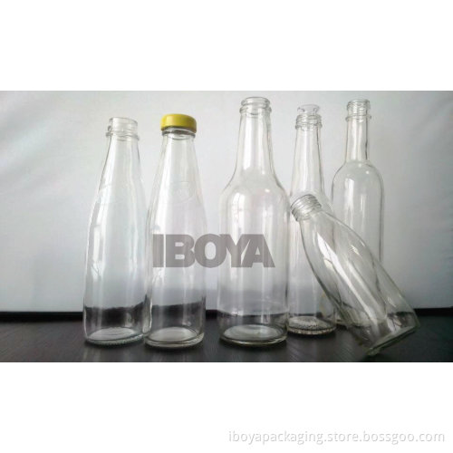 Bulk 100-500ml Glass Drinking/Water/Juice/Beverage Bottle with Screw Cap